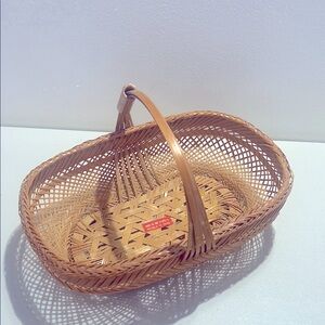 VTG Hand Woven Basket Country Basket Herbs Fruits Gathering Butler’s Pantry Farm